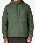 Will Forte The Four Seasons S02 Green Quilted Hooded Jacket