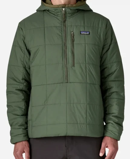 Will Forte The Four Seasons S02 Green Quilted Hooded Jacket