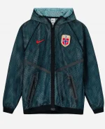 Erling Haaland 2026 FIFA World Cup Norway Nike Anthem Mesh Full-Zip Hooded Jacket