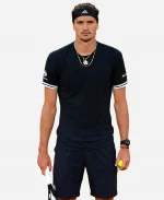 2026 French Open Alexander Zverev Black T-Shirt