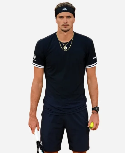 2026 French Open Alexander Zverev Black T-Shirt