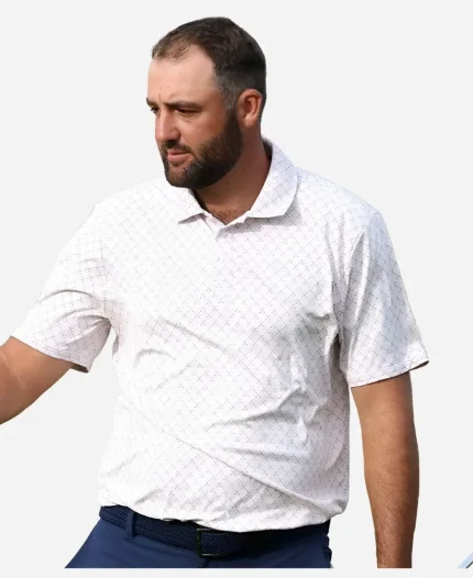 Genesis Scottish Open 2026 Scottie Scheffler White Polo Shirt