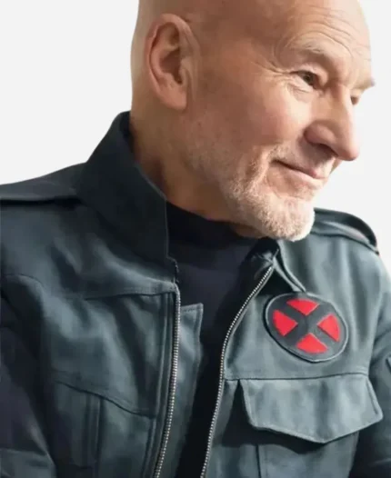 Professor Charles Xavier Avengers Doomsday 2026 Patrick Stewart Black Jacket