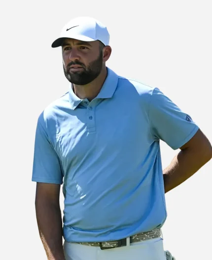 Scottie Scheffler The 154th Open Championship Blue Polo Shirt