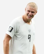 Braut Haaland Number 9 Norway White Jersey