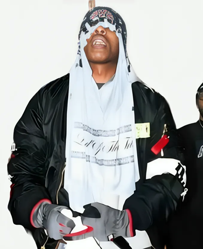 A$AP Rocky Edmonton Don’t Be Dumb 2026 Concert Tour Black Satin Bomber Jacket A$AP Rocky Edmonton Don’t Be Dumb Concert Tour Black Bomber Jacket