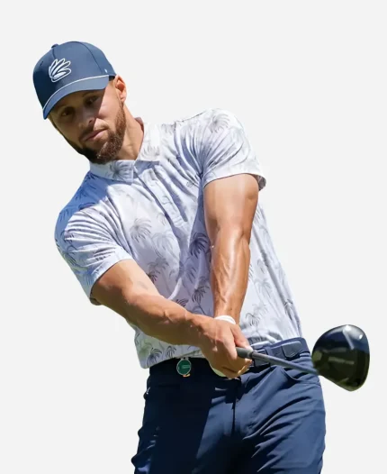 ACC Celebrity-Am Tournament Stephen Curry All Over Palm Tree Printed Polo Shirt