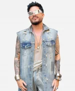 NYC 2026 Adam Lambert Denim Coat - Blue