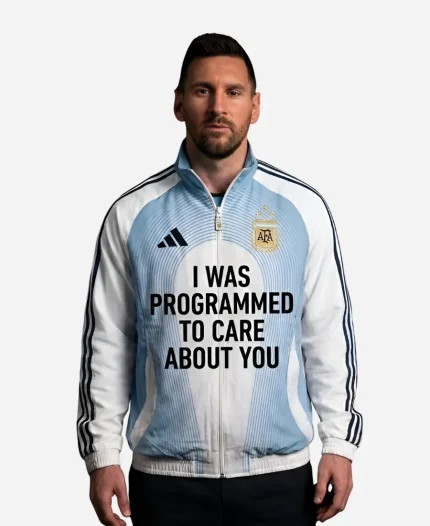 Adidas Argentina FIFA World Cup 2026 Blue & White Print Jacket