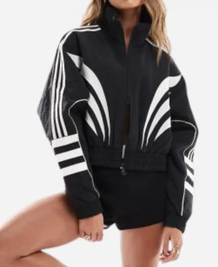 Adidas Atlanta Black Crop Track Jacket