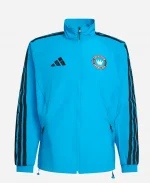 Adidas Charlotte FC Anthem Blue Full Sleeves Jacket