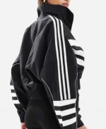 Adidas Atlanta Crop Track Jacket in Black