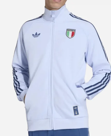 Adidas FIFA World Cup 2026 Italy Football Team Light Blue Track Jacket