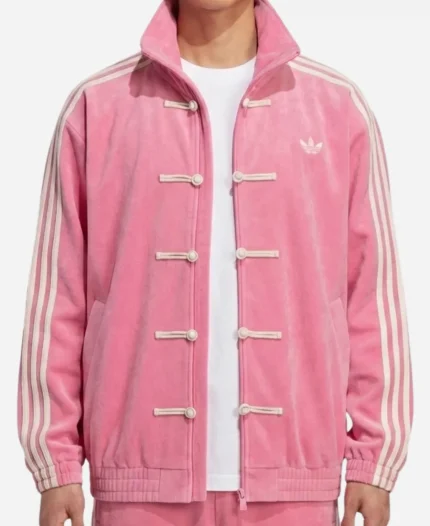 Adidas CNY 2026 New Chinese Style Pink Track Top Jacket
