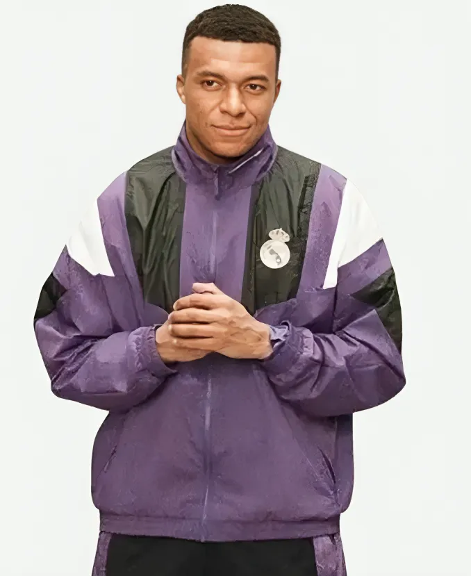 Adidas Real Madrid EA Sports FC 27 Kylian Mbappé Woven Track Jacket Adidas Kylian Mbappe EA FC 27 Real Madrid Track Jacket
