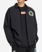 Adidas Ryoko Rain 2026 Black Full-Zip Woven Track Jacket