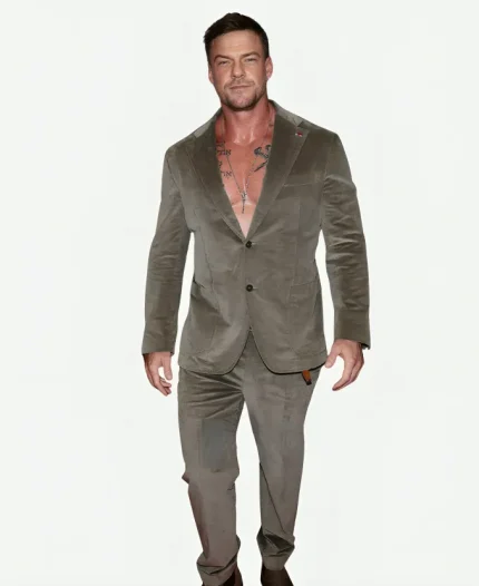 Alan Ritchson Motor City NY 2026 Premiere Green Suit