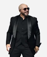 American Rapper Pitbull I’m Back Tour Black Tuxedo Blazer 