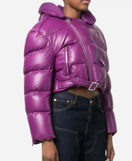 Amiri Biker Cropped Puffer jacket