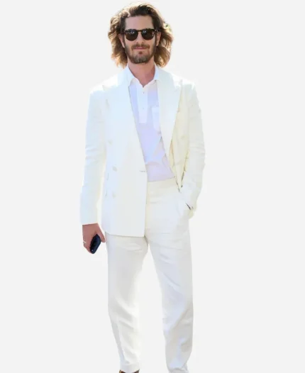 Andrew Garfield Wimbledon 2026 White Suit