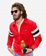 Andrew Garfield The Today Show New York City 2026 Red Track Bomber Jacket