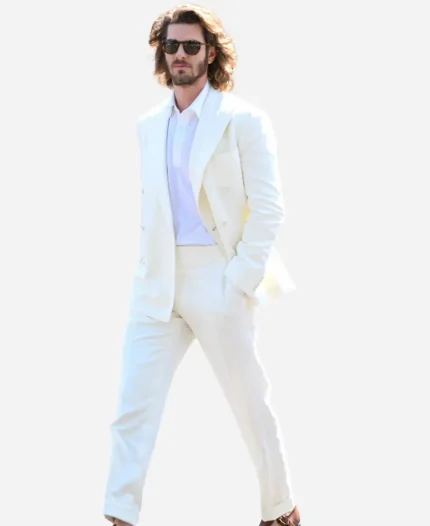 Andrew Garfield 2026 Championships Wimbledon White Suit