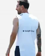 Argentina Training Session Adidas Lionel Messi White Jersey