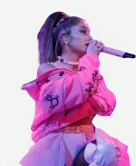 Ariana Grande Pink Puffer Jacket