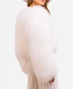 Baylen Dupree TV Show Baylen Out Loud S03 White Fur Jacket