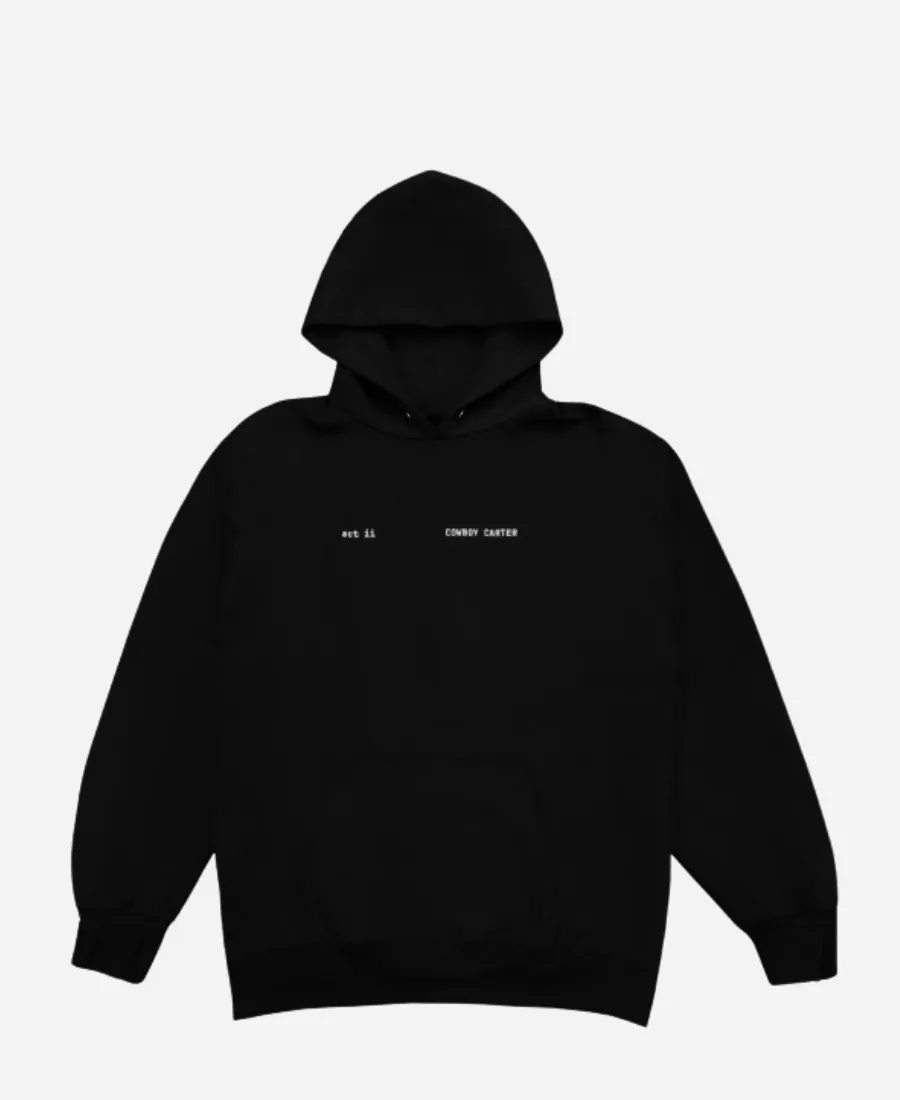 Beyonce Cowboy Carter Act ii 2026 Hoodie Cowboy Carter Beyonce Act ii 2026 Pullover Black Hoodie