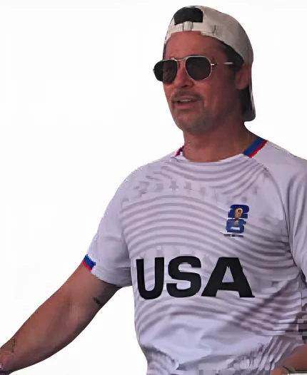 Brad Pitt FIFA World Cup 2026 Spain vs Belgium Quarter Final Jersey