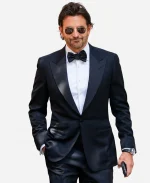 Bradley Cooper New York City 2026 Black Tuxedo Suit in Black