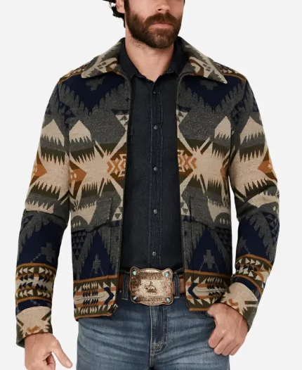 Byron Bowes Celebrity Family Feud Multicolor Wool Coat