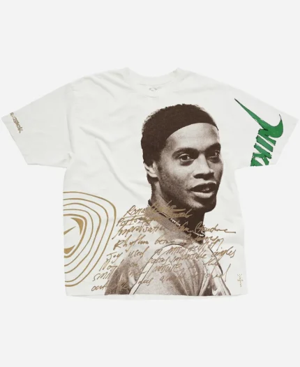 Travis Scott CJ x Nike Ronaldinho R10 Athletes Series T-Shirt