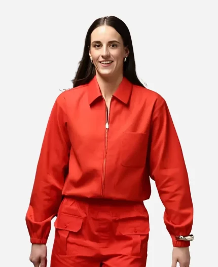 Caitlin Clark AT&T WNBA All-Star Game 2026 Red Utility Worker Jacket 