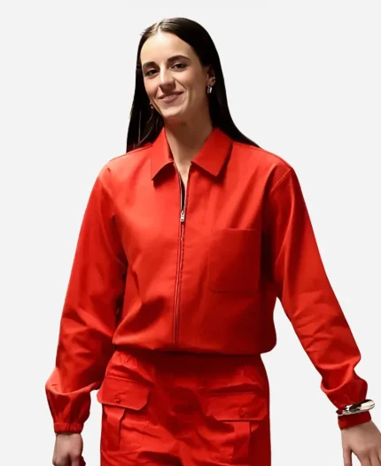Caitlin Clark AT&T WNBA All-Star Game Red Utility Worker Jacket 