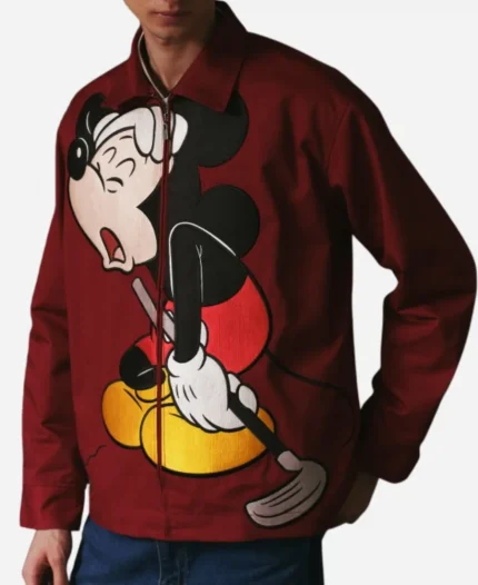 Unisex Disney Mickey x Carnival Golf 2026 Red Zip-Up Jacket