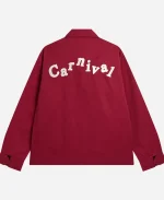 Disney Mickey x Carnival Golf 2026 Red Zip-Up Jacket