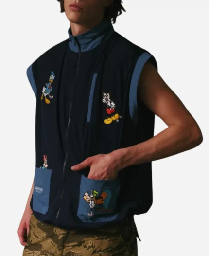 Carnival Golf x Disney Mickey 2026 Navy Blue Zip-Up Vest