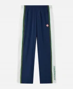 Casablanca Paris Check Applique Navy & Green Windbreaker Pant