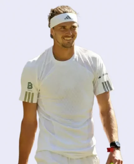 Alexander Zverev Wimbledon Championships Tournament 2026 White T-Shirt