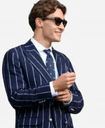 2026 Championships Wimbledon George Russell Blue Striped Blazer