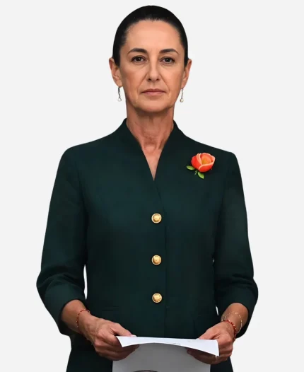 Claudia Sheinbaum FIFA World Cup Final Trophy Ceremony Green Blazer