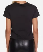 Cleera Hollingsworth All Amerian S08 Black Burning Heart Printed Top 
