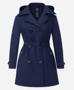 Indira Varma Coldwater S01 Short Trench Coat