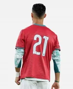 Cristiano Ronaldo diogo jota 21 jersey in Red