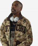 Leon Curb Your Enthusiasm S12 J.B. Smoove Black MARKET Teddy Bear Jacket