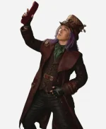 Leonardo Nam Descendants Wicked Wonderland Leather Coat