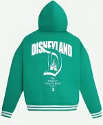 Women's Disneyland Mickey Mouse Green Varsity Hoodie