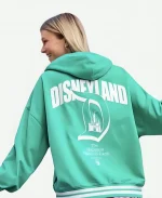 Women Disneyland Green Varsity Hoodie